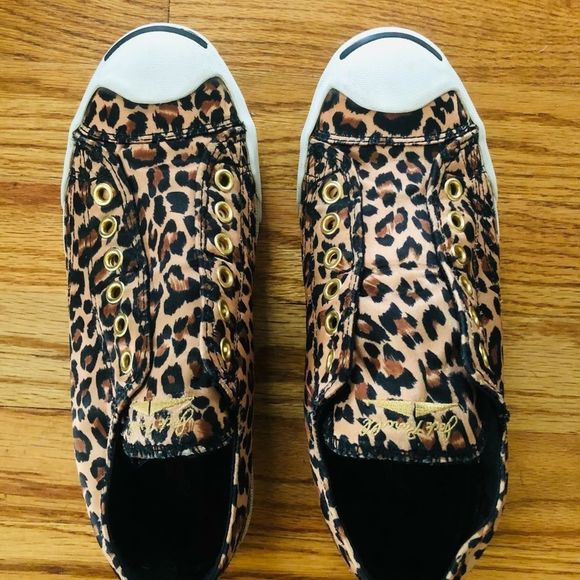 Converse Jack Purcell Animal Print Sneaker | Size 7 Womens - Picture 2 of 7